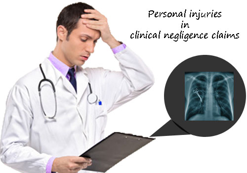 Personal injuries in clinical negligence claims